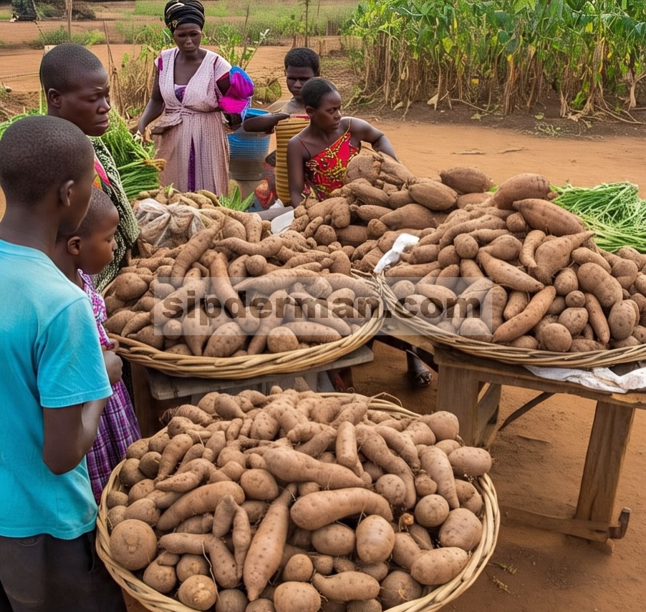 Stabilitas hasil varietas lokal ubi air ( Dioscorea alata L) dibandingkan dengan varietas unggul di berbagai lingkungan dan kualitas kulinernya di Republik Benin