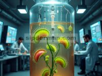 Gerbang Logika Biologis Penangkap Lalat Venus untuk Biokomputer Terner Pembawa Riak